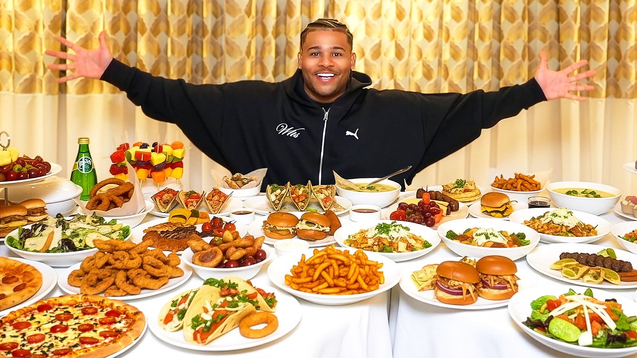 Fanum Does a Luxury Room Service Mukbang!😂