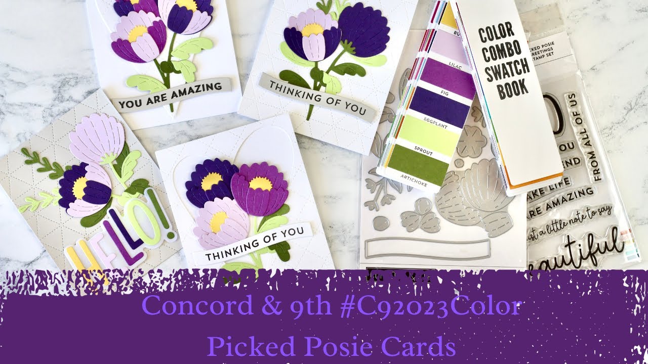 Picked Posie Cards with #C9Color2023 Release & GIVEAWAY!!