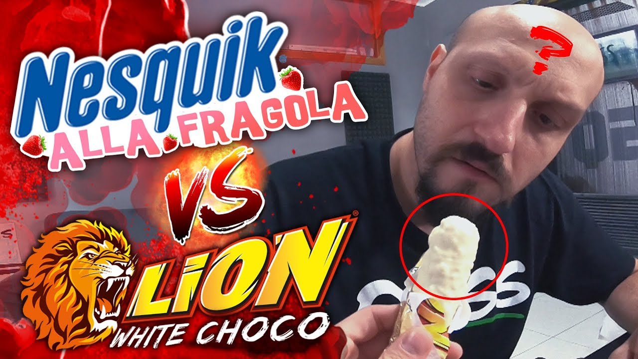 NESQUIK alla FRAGOLA e LION BIANCO...Test!