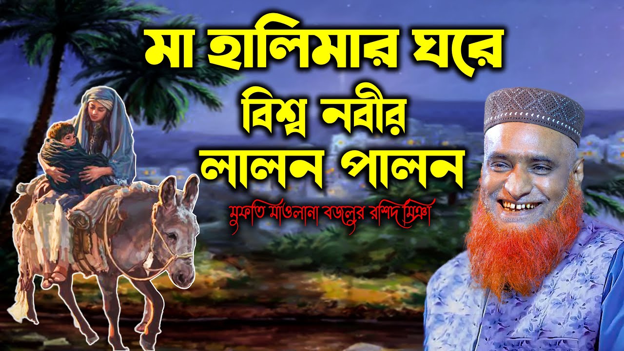 মা হালিমার ঘরে শিশু নবীর লালন পালন মাওলানা বজলুর রশিদ ওয়াজ !! মা হালিমা ও শিশু নবীজীর লালন পালন