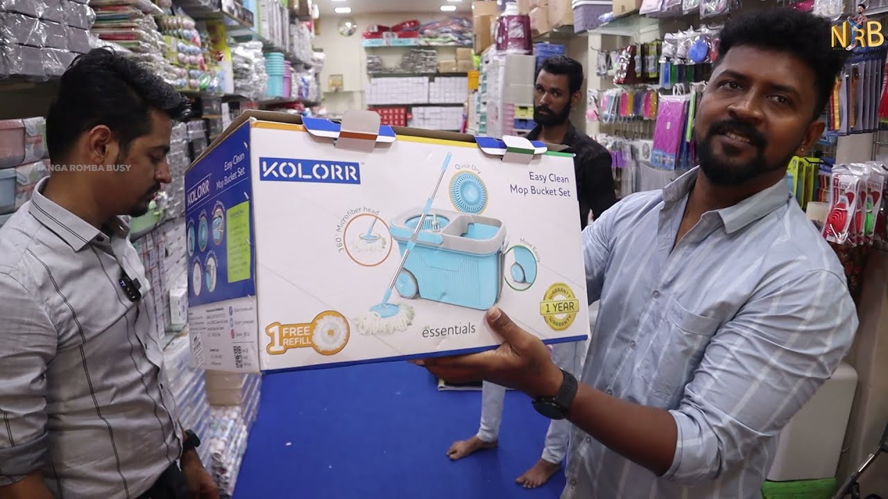 Kitchen Crockery, Household & HouseKeeping Plastic Items Wholesale Market Chennai / Nanga Romba Busy