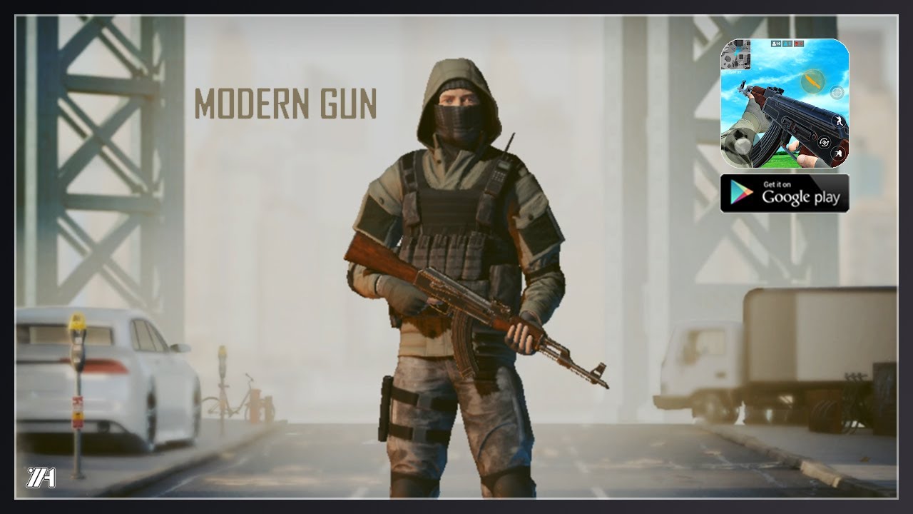 Modern Gun: Shooting War Games (EN) (Android) Gameplay