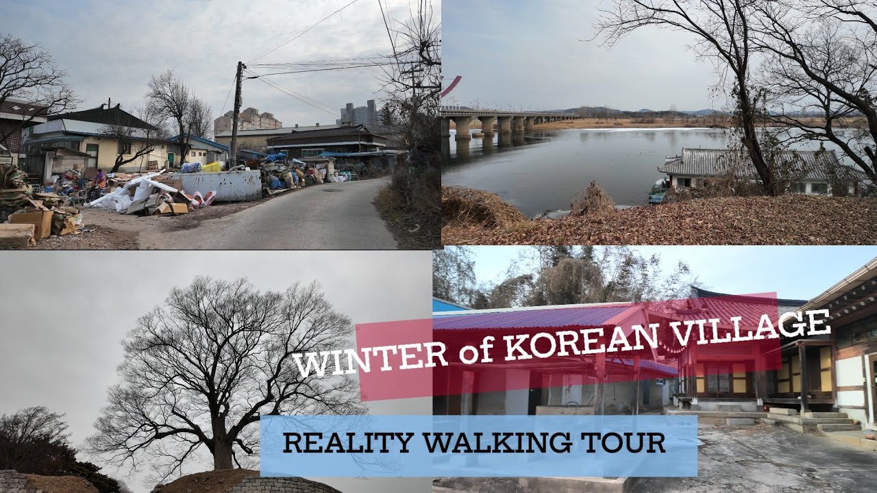[4K]WALKING TOUR OF LOCAL VILLAGE IN SOUTH KOREA. 