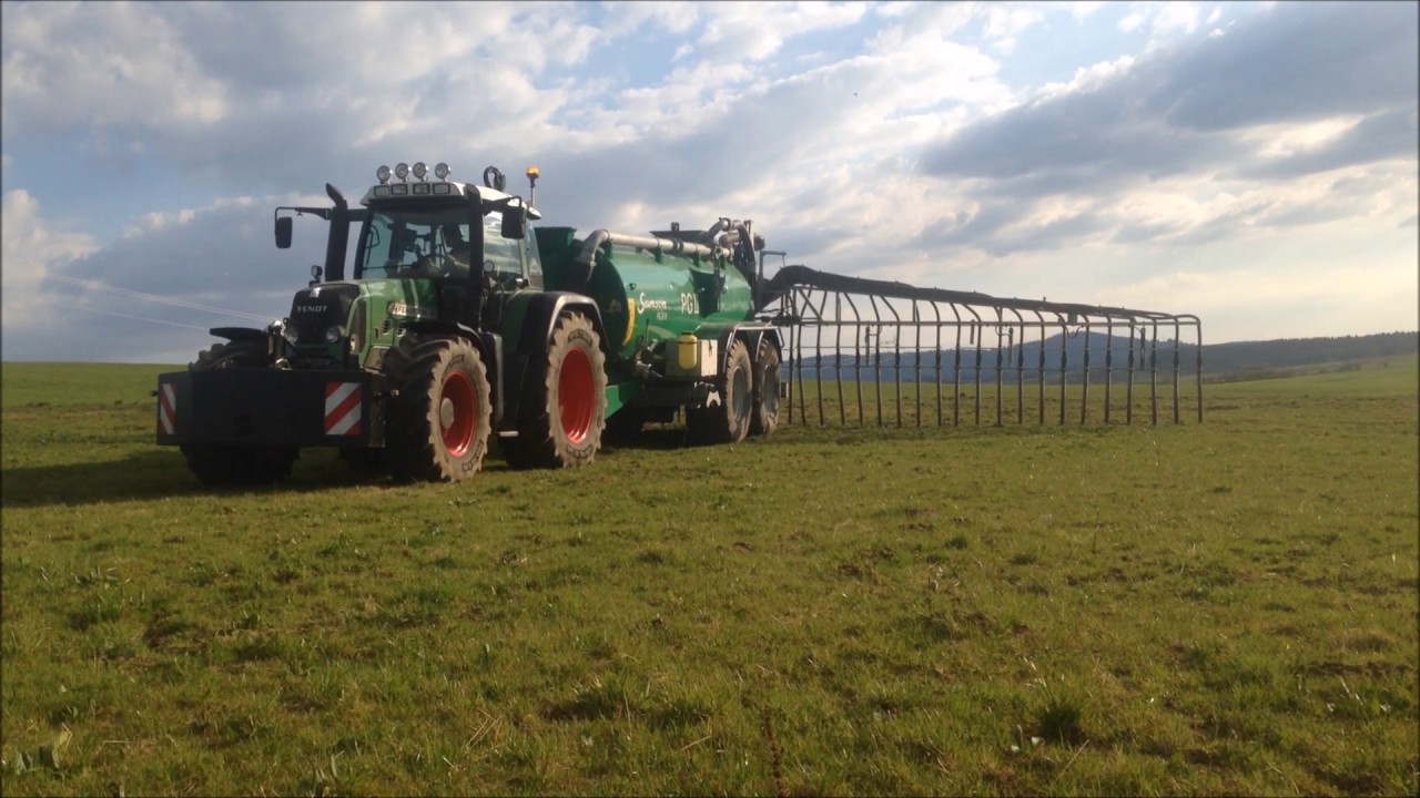 Epandage de lisier avec FENDT 716 & cuve à lisier SAMSON PG II 16