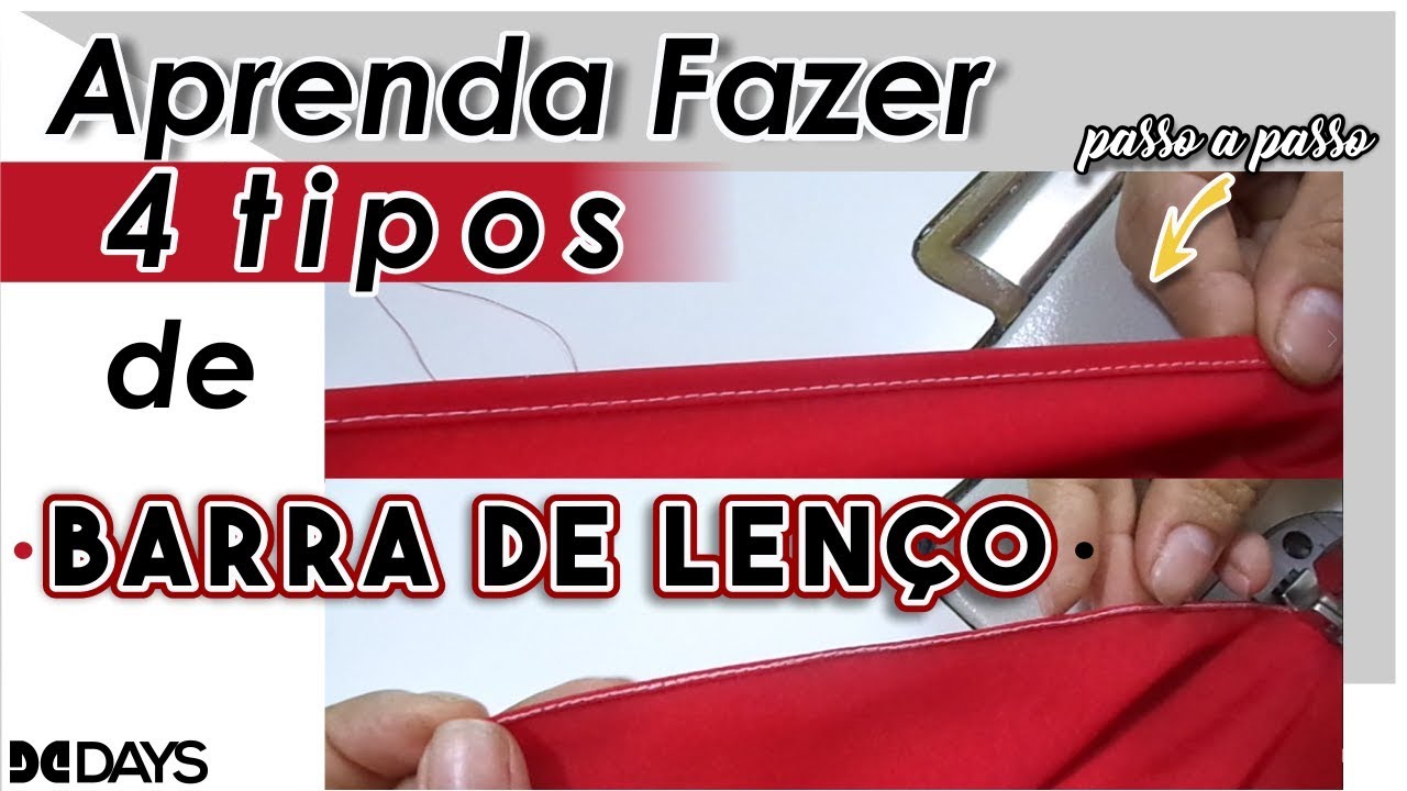 Aprenda Fazer 4 Tipos de Barra de Lenço
