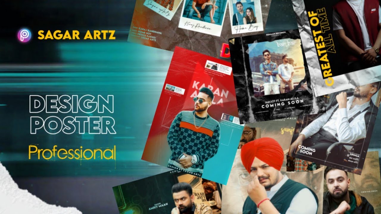 Design Poster Like Professional | Sagar Art'z | Editor | New Generation Song Poster & Lyrical Video