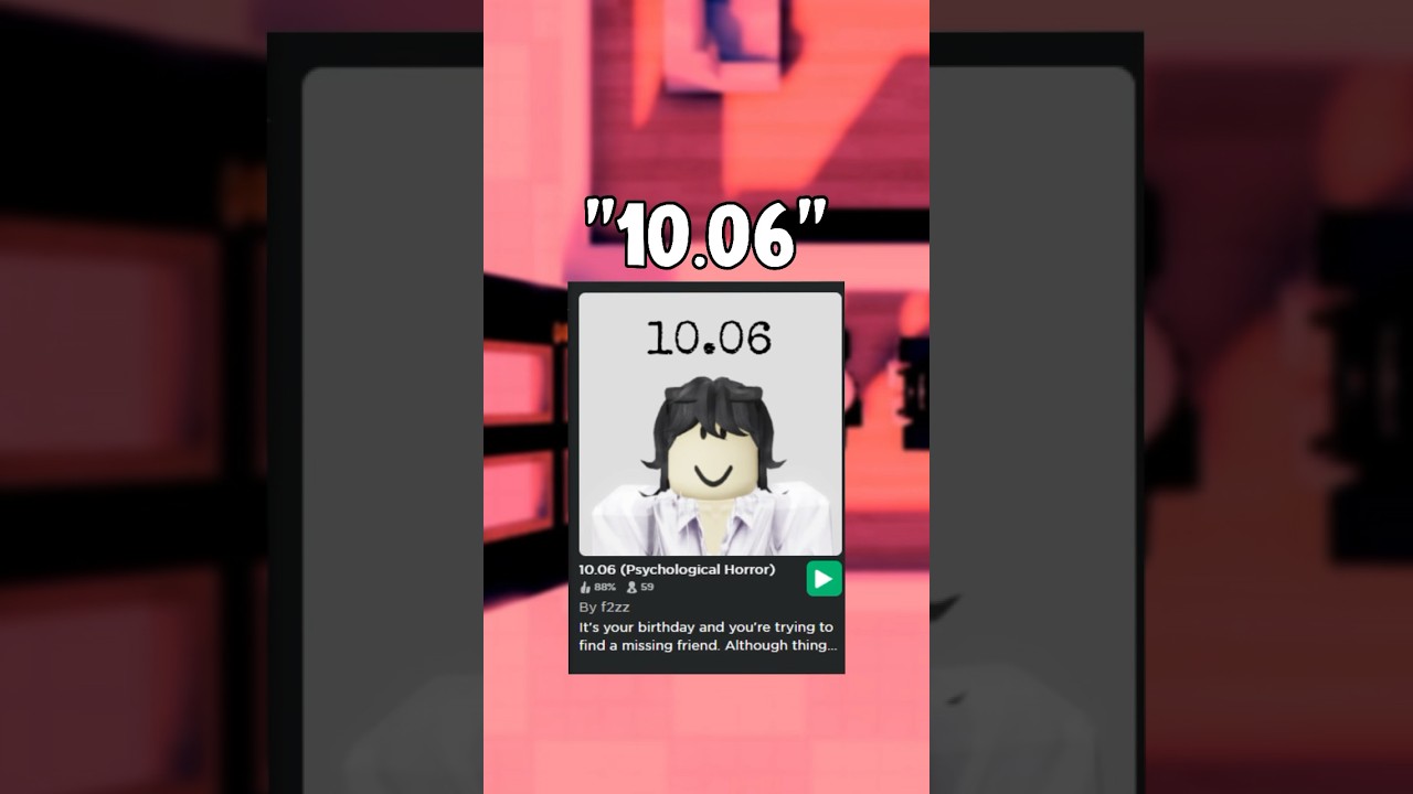 Самая напряженная психологическая игра ужасов от Roblox.