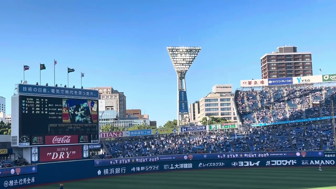 2025年7月31日 横浜DeNAベイスターズスタメン発表【キッズスターナイトVer.】