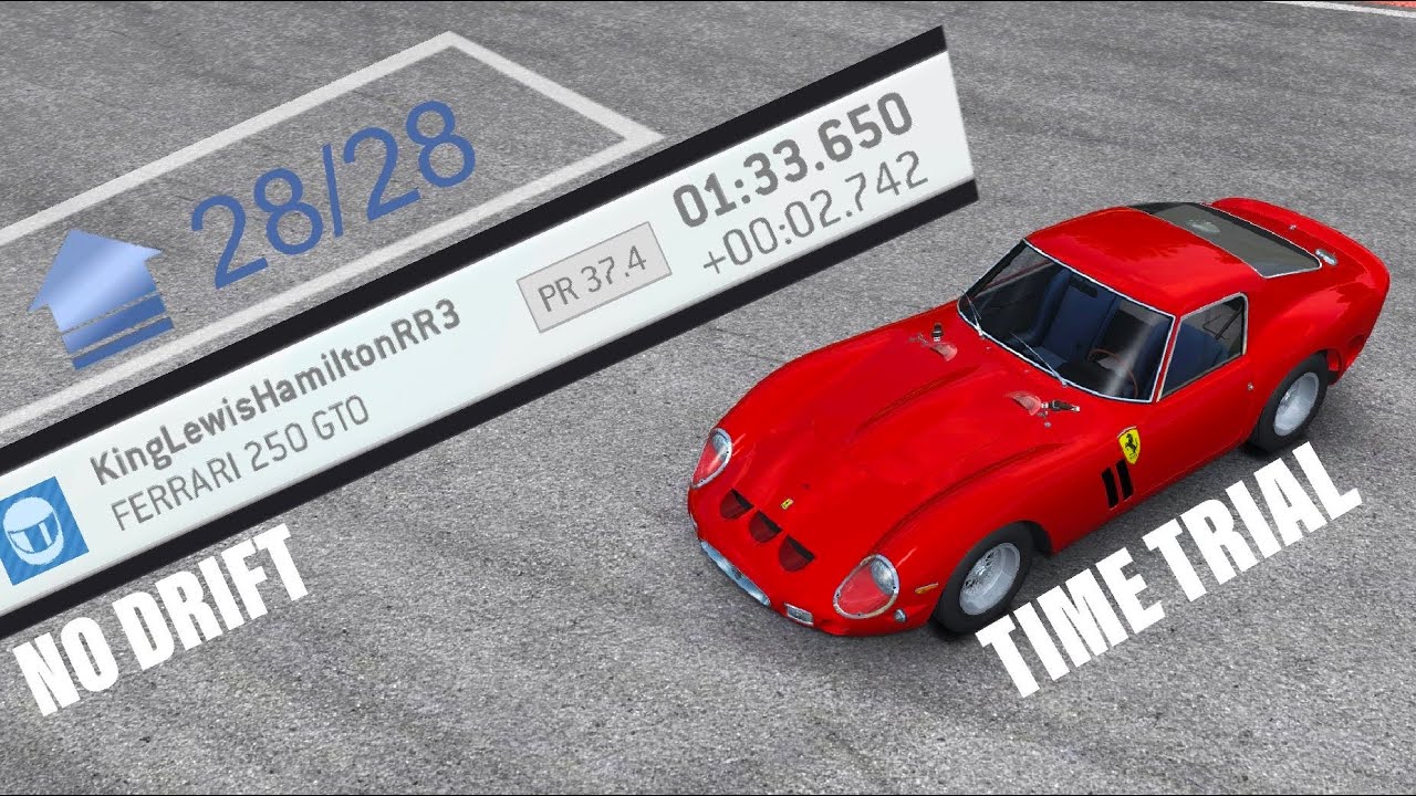 WTTT (Catalunya GP Circuit) Ferrari 250GTO (Full-Upgrade Tilt B Low-Steering Assist Hood-View)