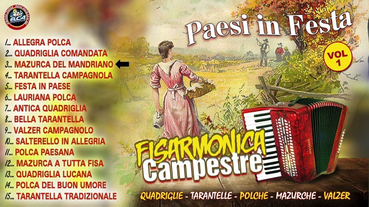 Le più belle melodie alla fisarmonica - Tony Arvasia - Paesi in festa - FULL ALBUM[Folk,Tarantella]