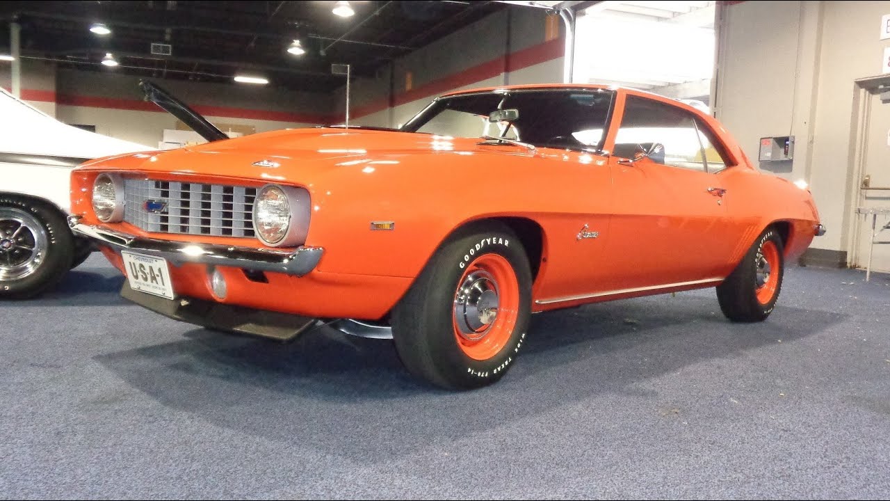 Chevrolet COPO Camaro 1969 года выпуска, двигатель V8 427 куб. дюймов, 4-ступенчатая механическая...