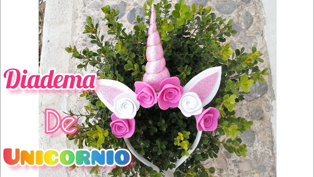 Como hacer Diadema de unicornio 🦄 de fomi