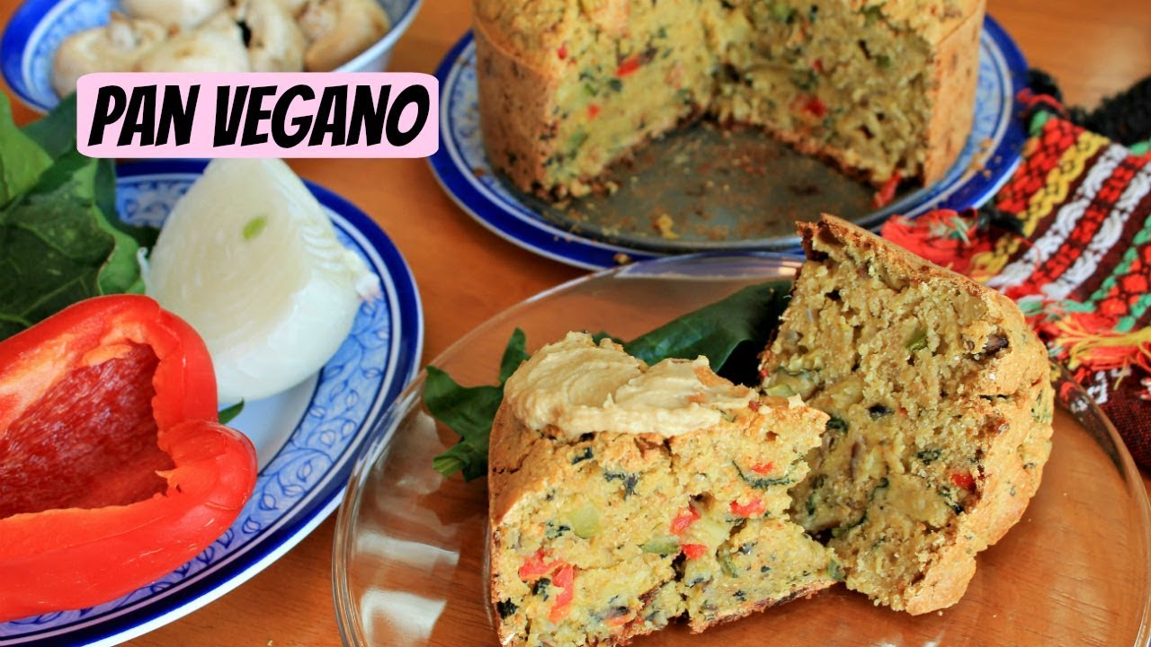 Pan vegano de harina de garbanzo