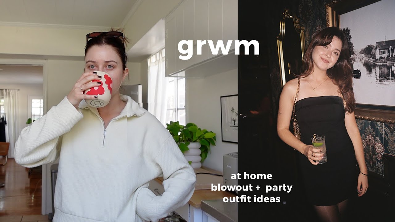 at home blowout tutorial, holiday party, and an honest chat 💌