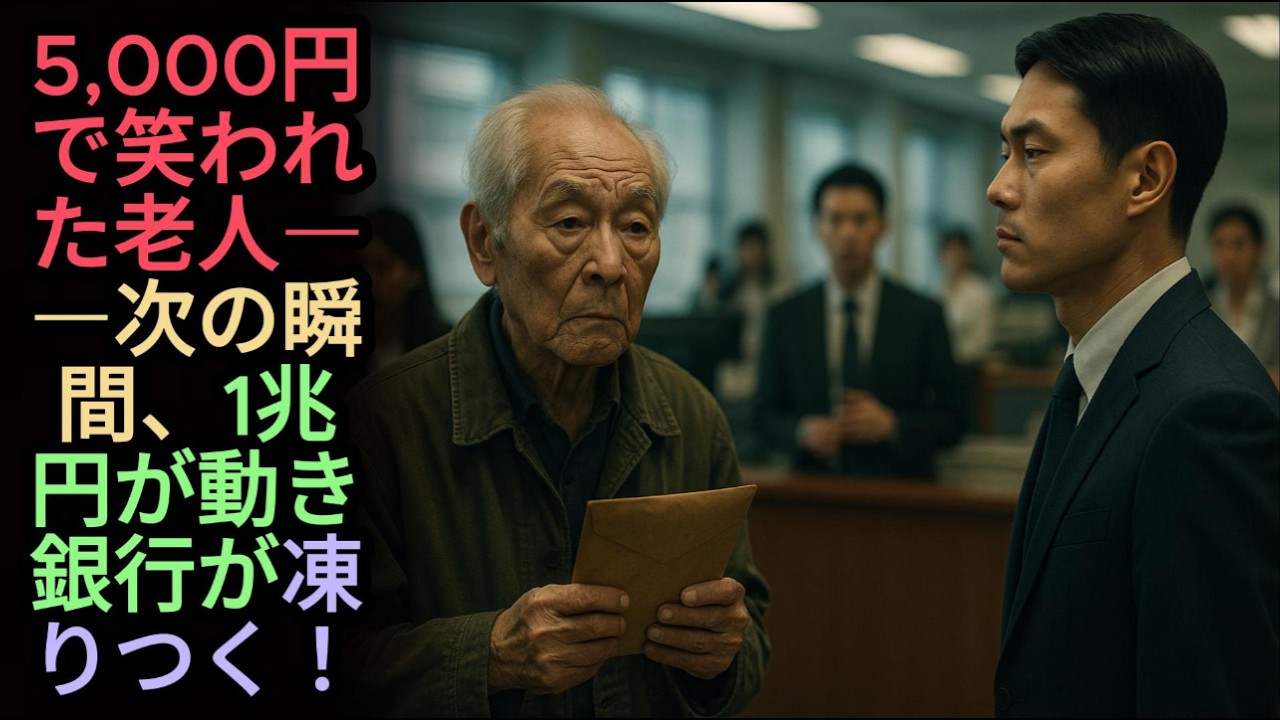 「たった5,000円を下ろしに来たのか？」と笑われた老人――だが彼の1兆円が動いた瞬間、銀行は完全に麻痺した！#オーディオブック #ラジオドラマ #感動ストーリー