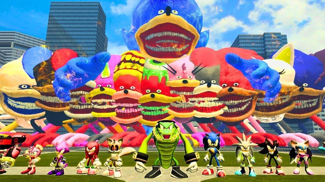 ALL SONIC FORCES BATTLE in Garry's Mod – Speed vs Strength!