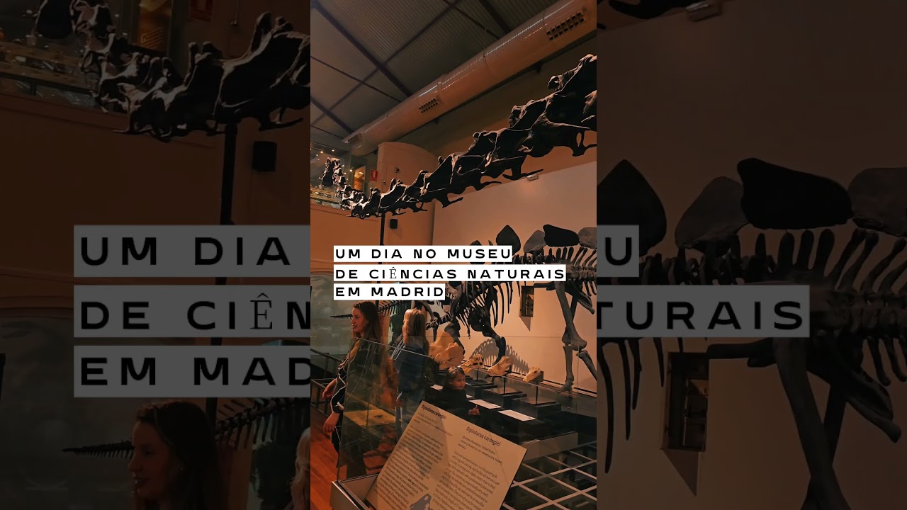 Um dia no museu de ci&ecirc;ncias naturais em Madrid