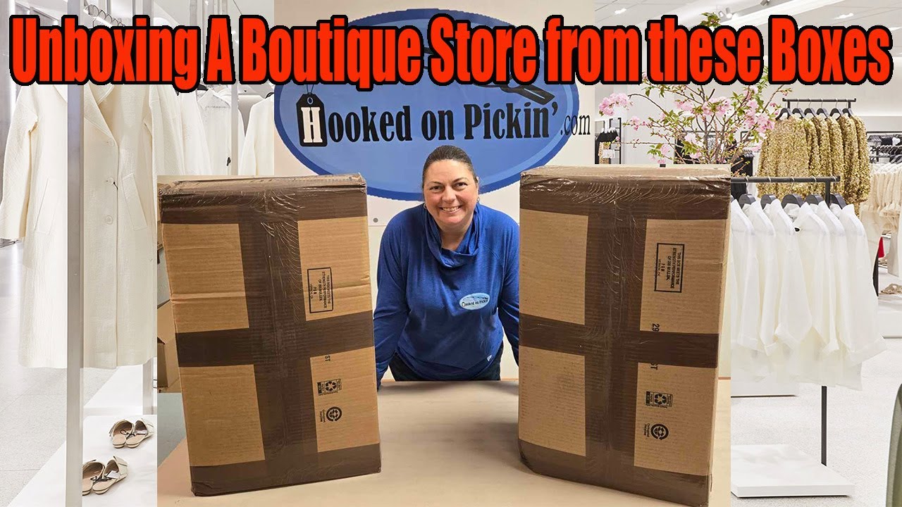 Unboxing a Boutique store from these boxes. Clothing and Jewelry Galore! Check it out!!!