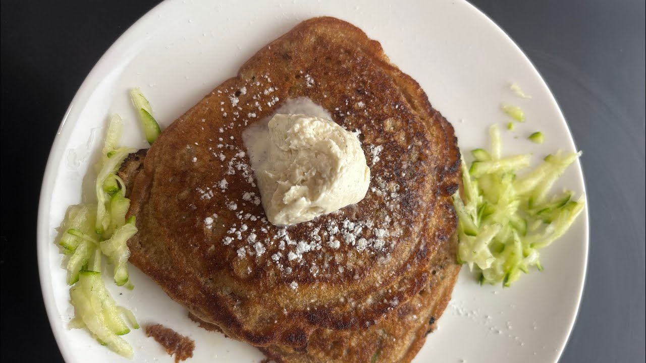 Fluffy Zucchini & Walnut Pancakes | Healthy Breakfast Recipe You’ll Love!