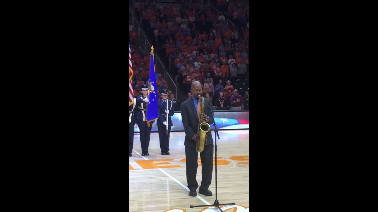 National Anthem performed by saxophonist Gregory Tardy