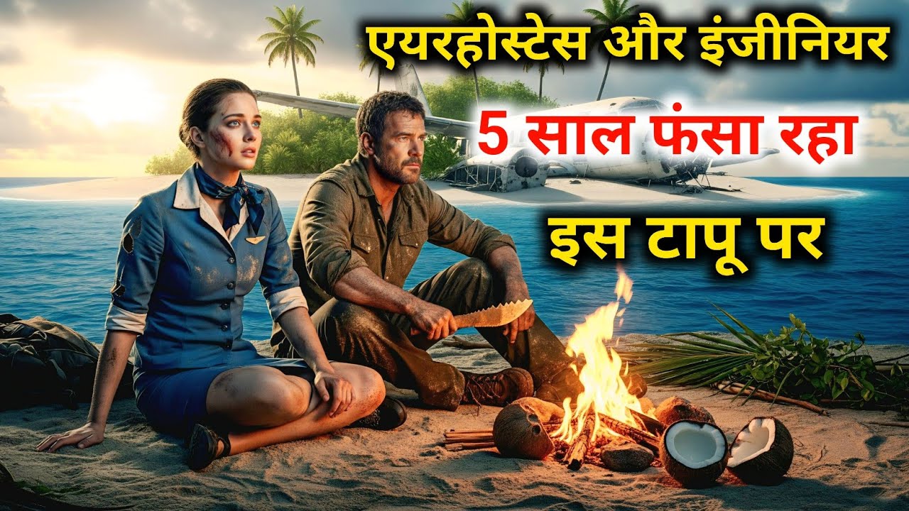 एयरहोस्टेस और एक इंजीनियर 5 साल सुनसान आइलैंड पर फंसा रहा | 5 Years Survival Story