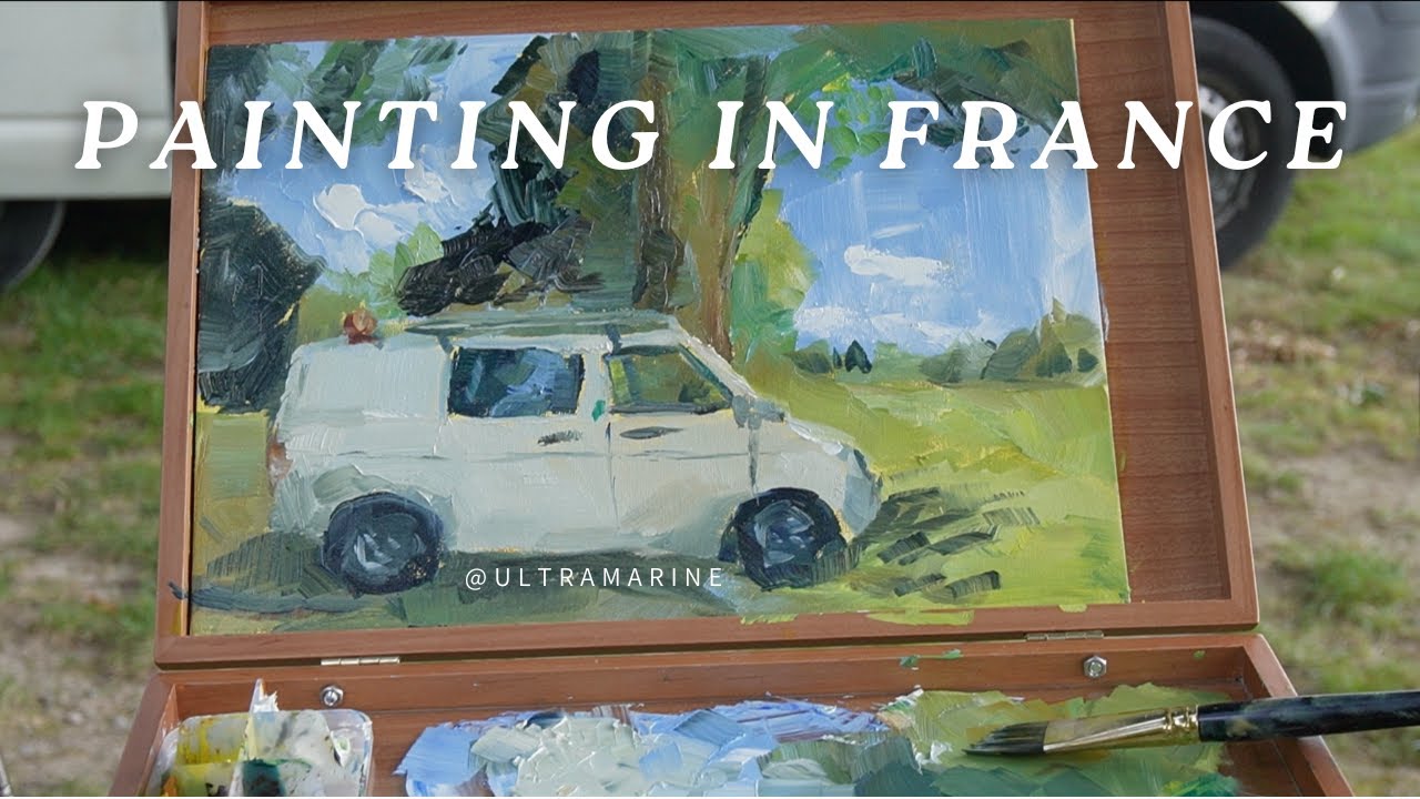 TRAVEL VLOG: plein air painting in France, oil paints and watercolor, art museum, etc