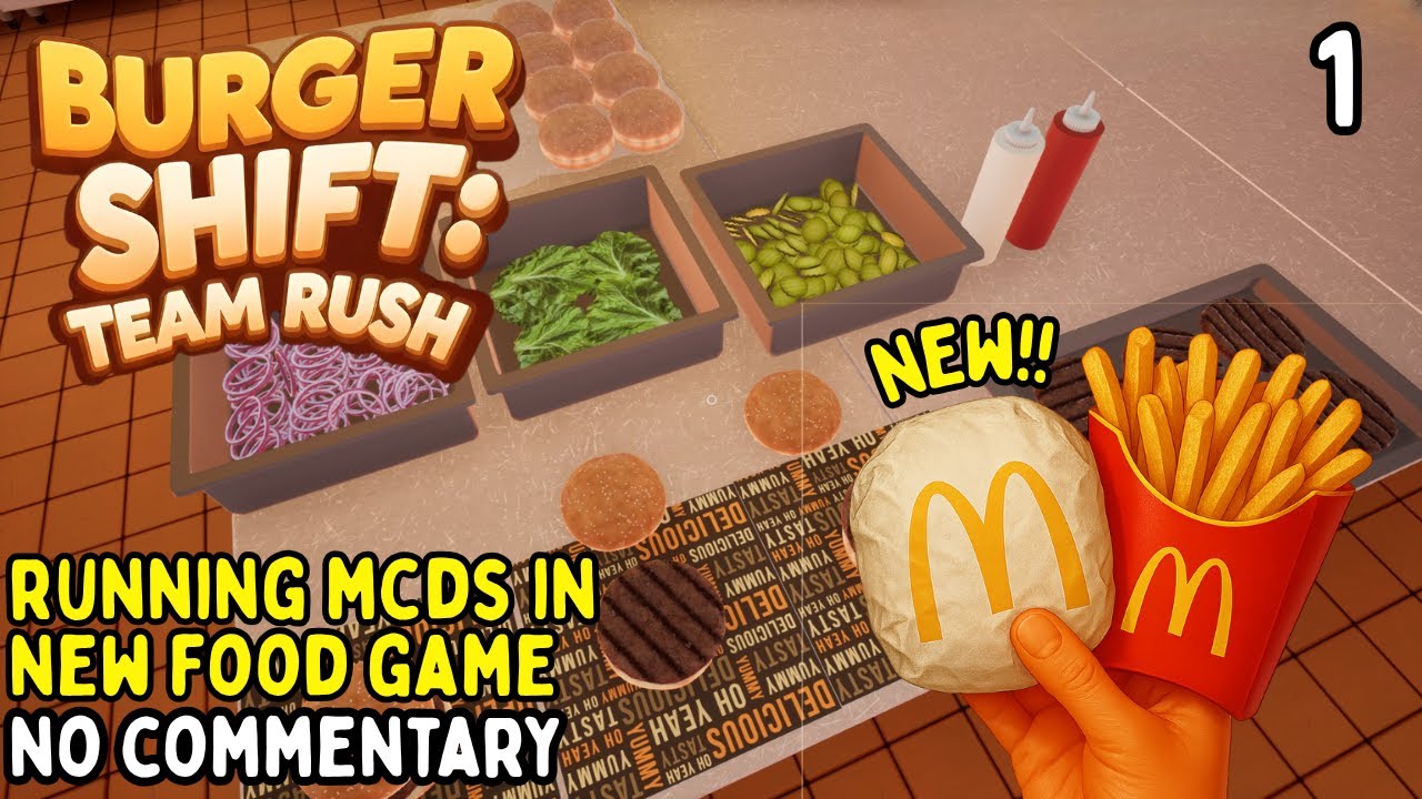 Burger Shift Simulator 🍔🍟 RUNNING MCDONALDS | Longplay No Commentary #1