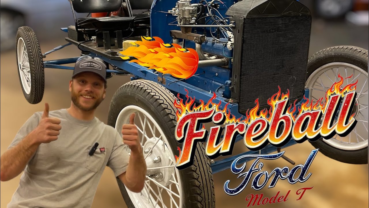 Flames shooting Ford Model T! -First drive 
