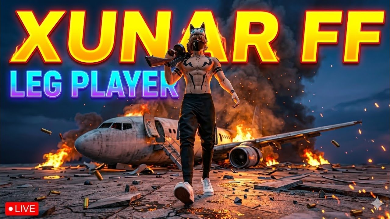 🔴LIVE🔴FREEFIRE GAMPLAY DISABILITY PLAYER 🦵#freefirelive#legplayer#xunarff