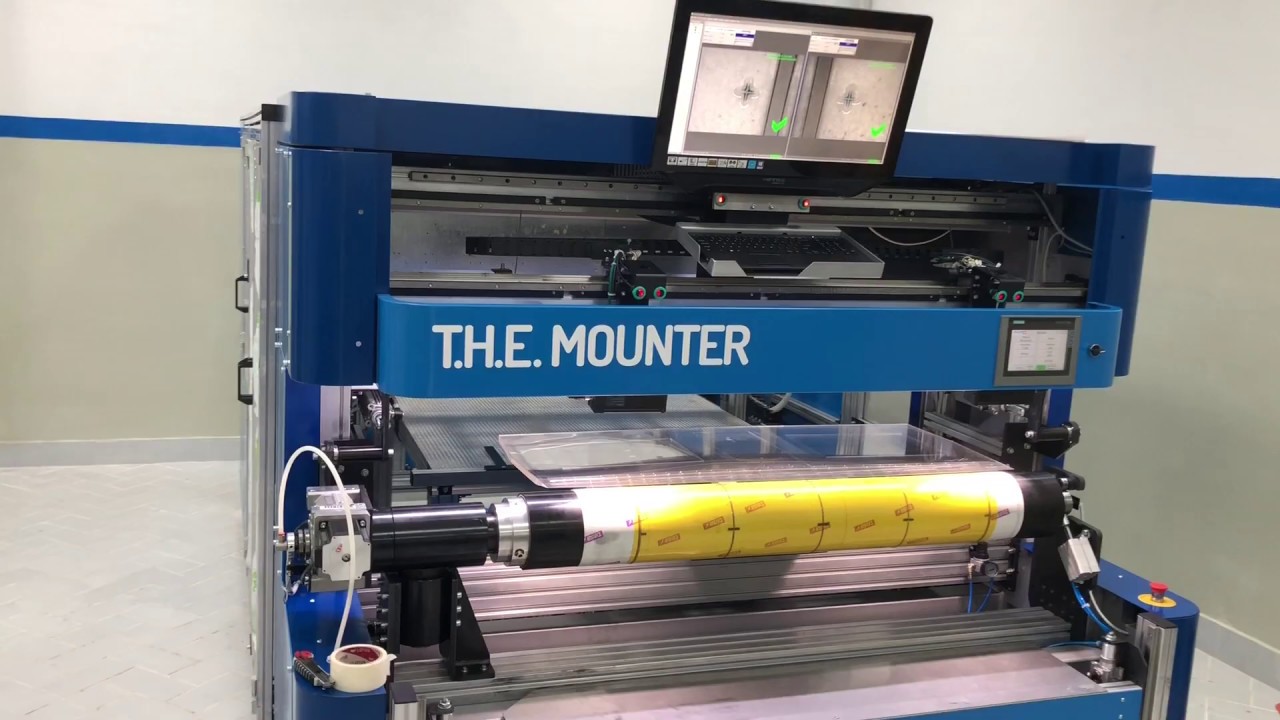 Full demo of T.H.E. MOUNTER, full automatic flexo plate mounter
