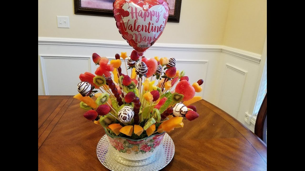 Arreglo frutal para San Valentín ó cualquier ocacion😍😍