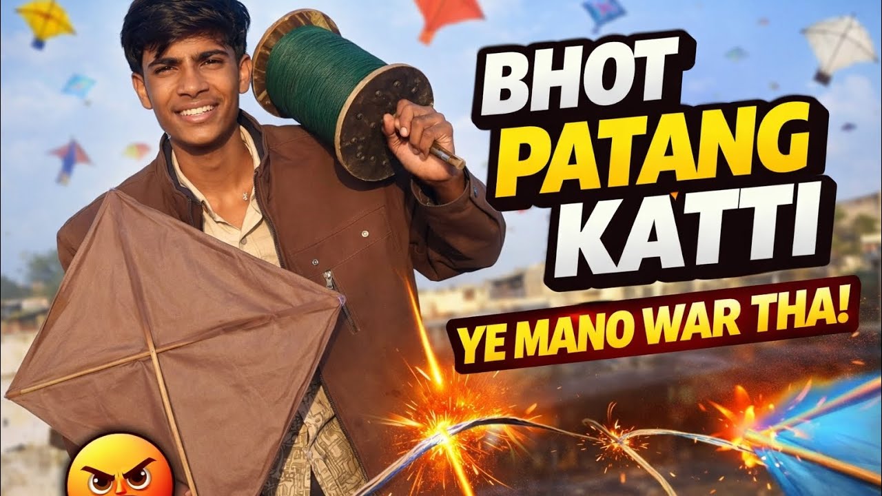 “Aaj Bhote Patang Kati 😱 | Desi Kite Fight | Long Vlog” 
