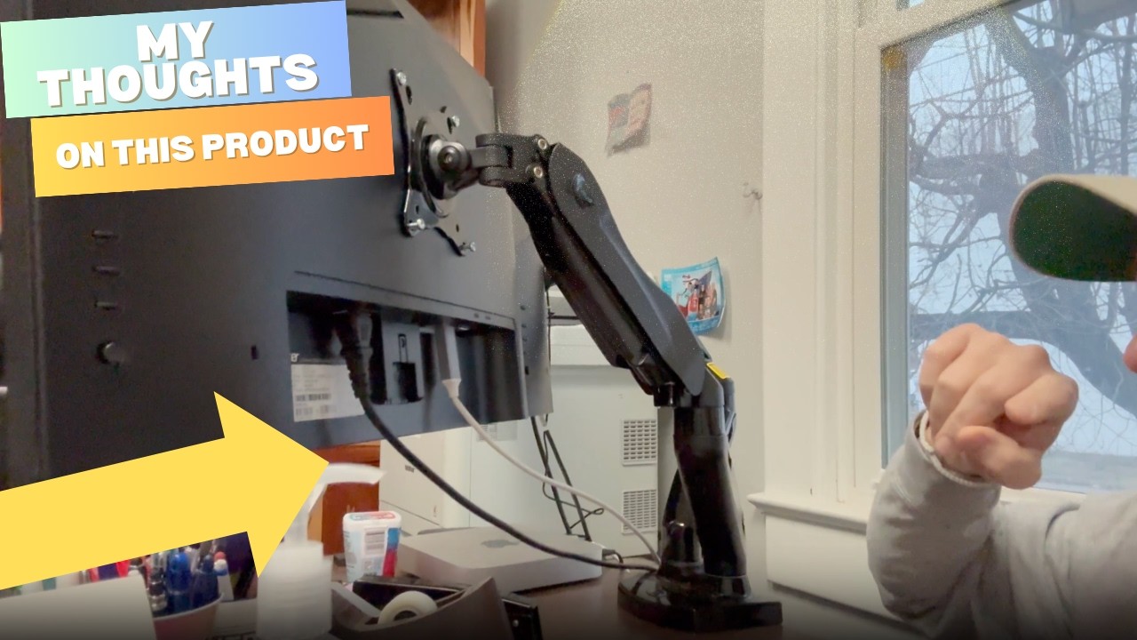 HUANUO Dual Monitor Stand Unboxing: Gas Spring Arms for 13–32” Screens (Clamp + Grommet)