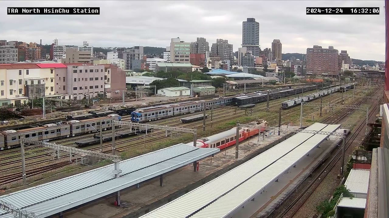 「代打六家線列車？五莒瑪會！」2024-12-24 台鐵6542A次 莒光兩鐵專列迴送 北新竹車站 支線月台 進出站&1754次 EMU500 北新竹車站 進站&137次 普悠瑪自強號 北新竹站 通過