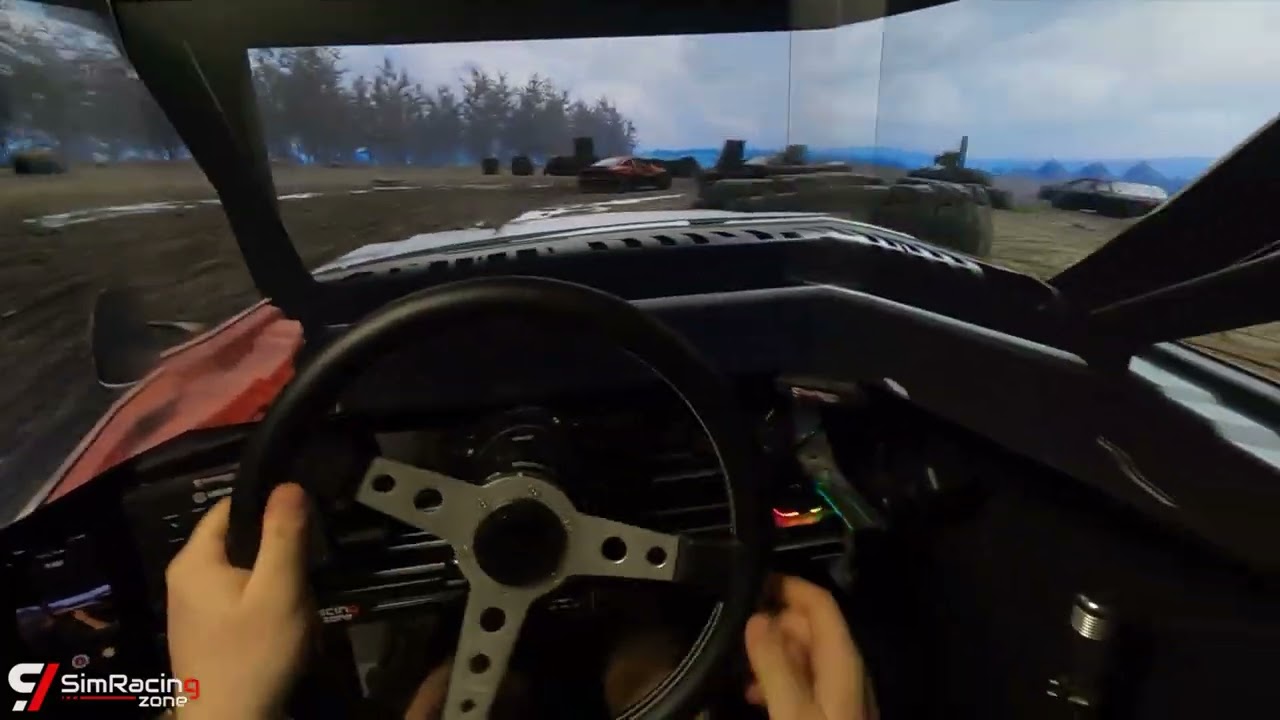 Wreckfest 2 on triple screen!