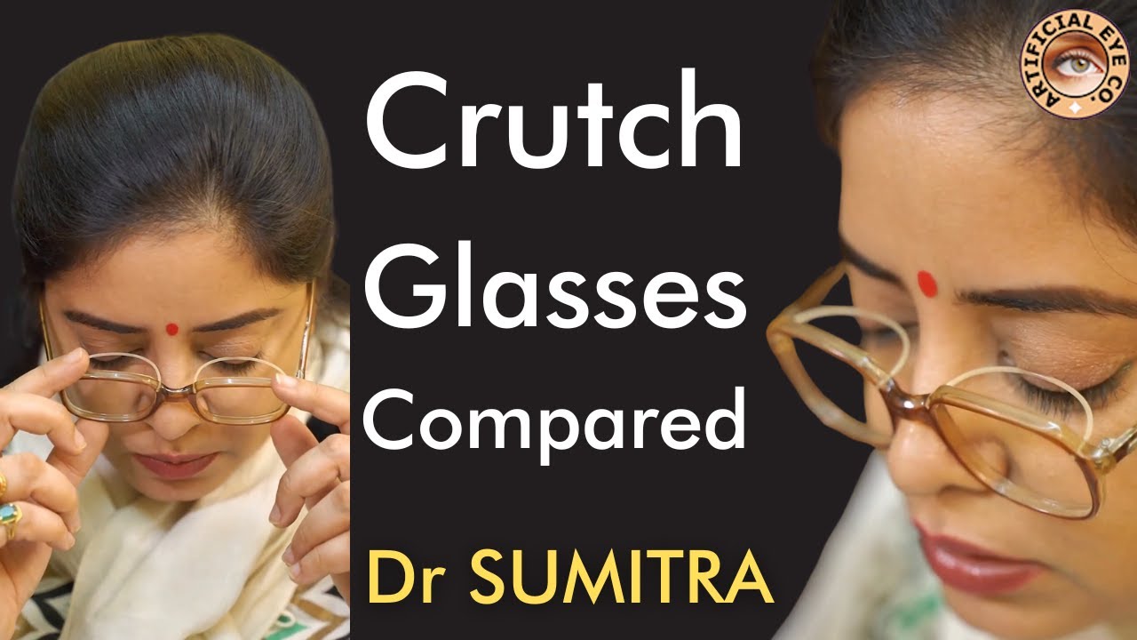 Crutch glasses comparison for ptosis correction क्रच ग्लासेस से प्टोसिस को ठीक करें