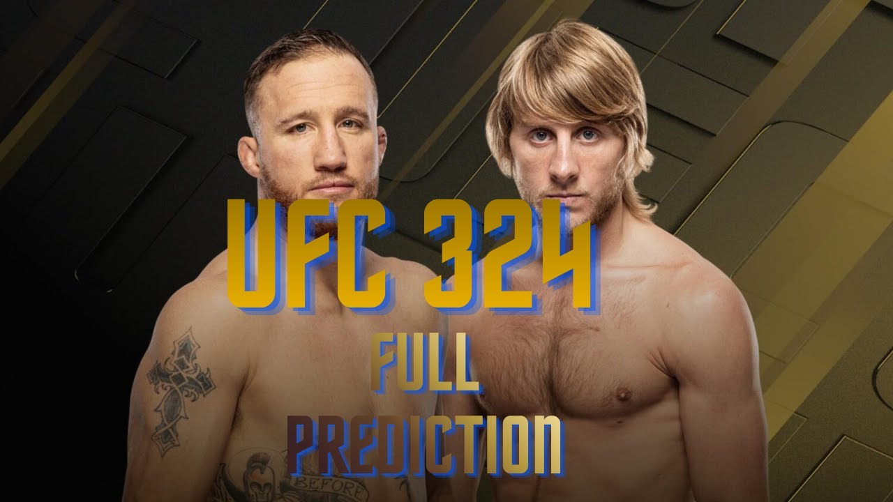 UFC 324!! Gaethje vs Pimblett First Card of the Year. Full Card Prediction.
