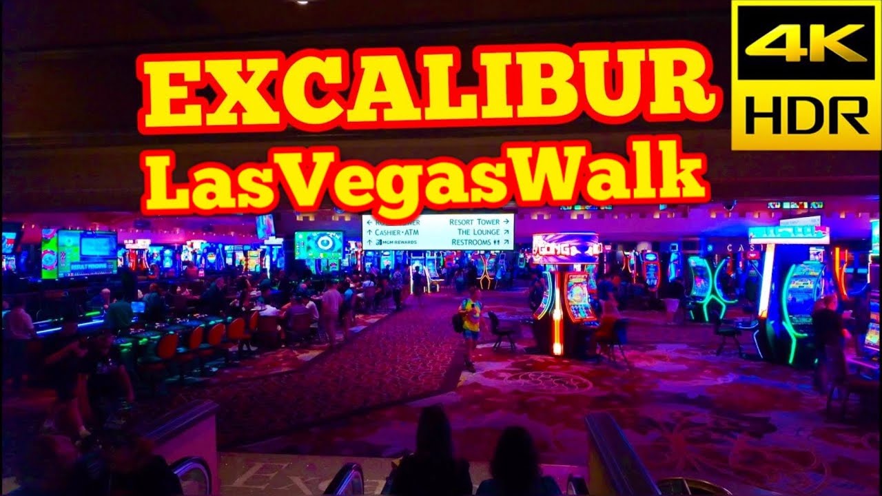LasVegasWalk &bull; Excalibur Hotel and Casino &bull; August 2025 (4K HDR)
