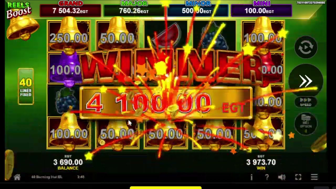 EGT DIGITAL - Grand jackpot !! 40 burning hot