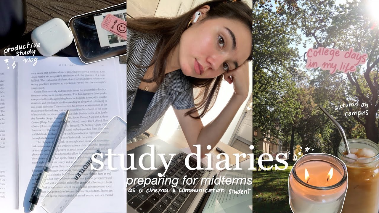 study diaries | preparing for midterms, autumn on campus & productive study vlog