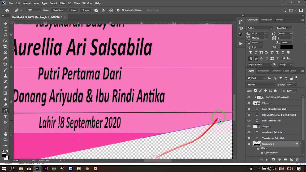 [TUTORIAL] Cara Mudah Membuat Bendera Syukuran Tema HellKitty