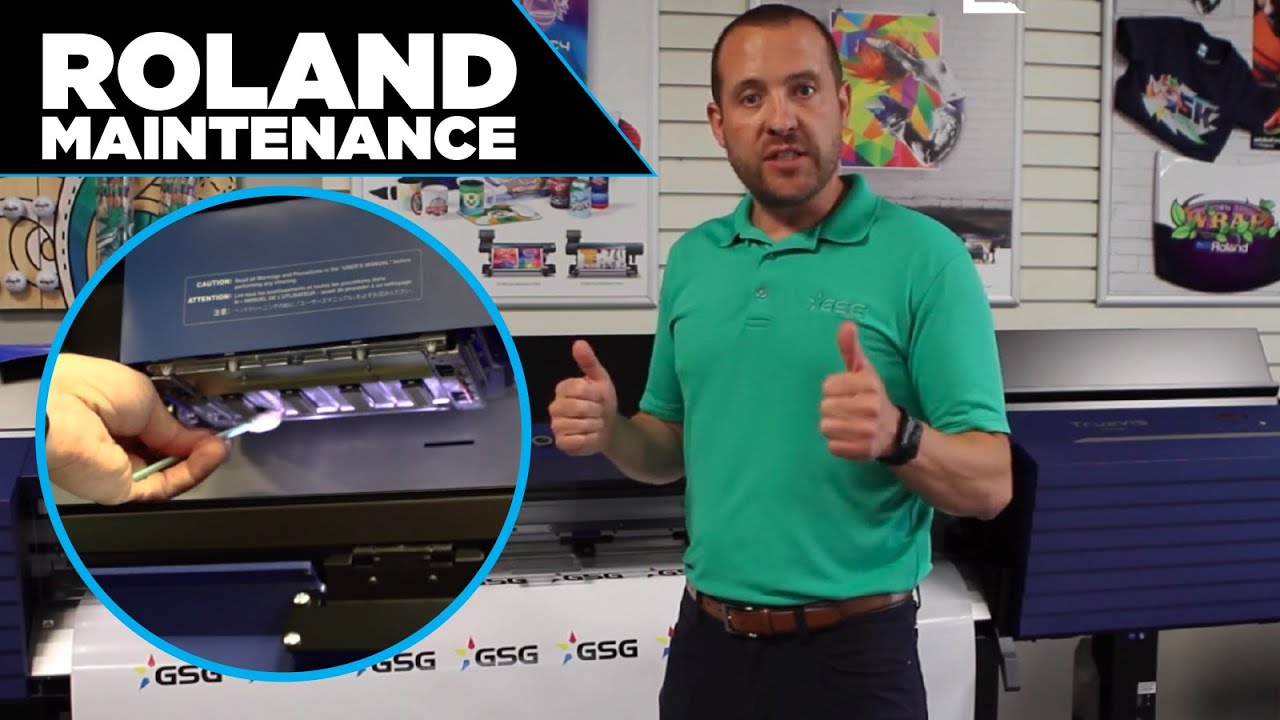 Roland Printer Maintenance Guide and Cleaning TrueVIS VG2