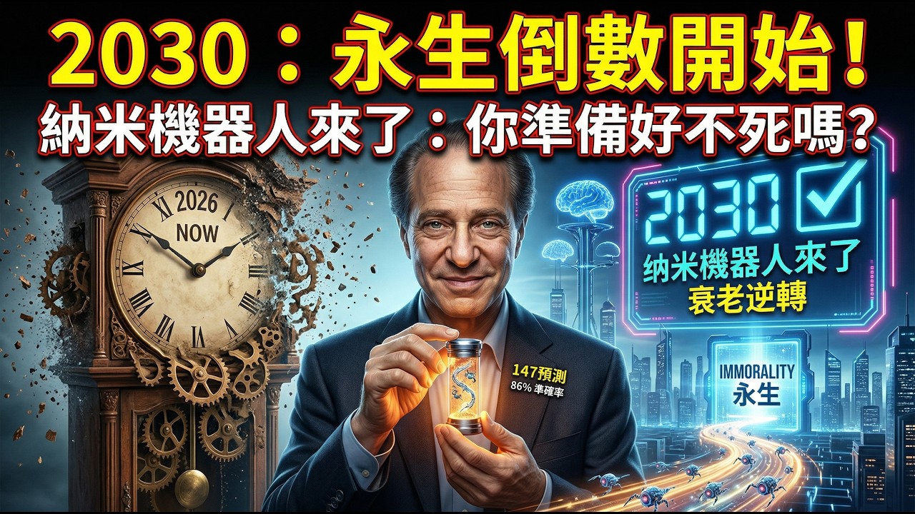 2030年你將長生不老？Google預言家曝驚人時間表！這項「奈米技術」將徹底改寫人類... 😱🧬