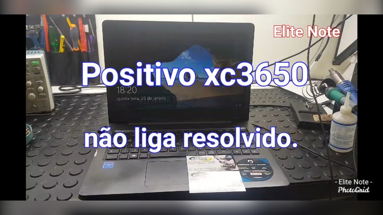 Positivo xc3650 não liga com dois defeitos resolvido.