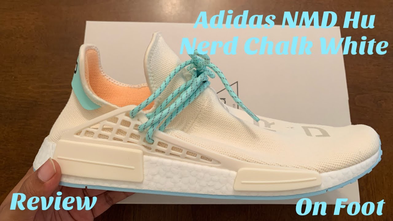 Adidas NMD Hu NERD Chalk White Unboxing, Review & On Foot. NERD NMD Chalk White Review & On Foot.
