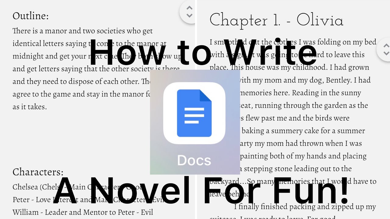 How To Write A Book On GOOGLE DOCS!! | My writing resources, process, and all the tips and tricks!