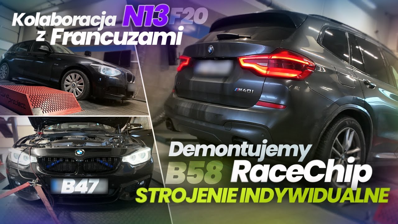 Chiptuning X3 B58 - Autotuner Unlock | Silnik N13 na podniesienie mocy | F36 2.0D B47 Stage 1