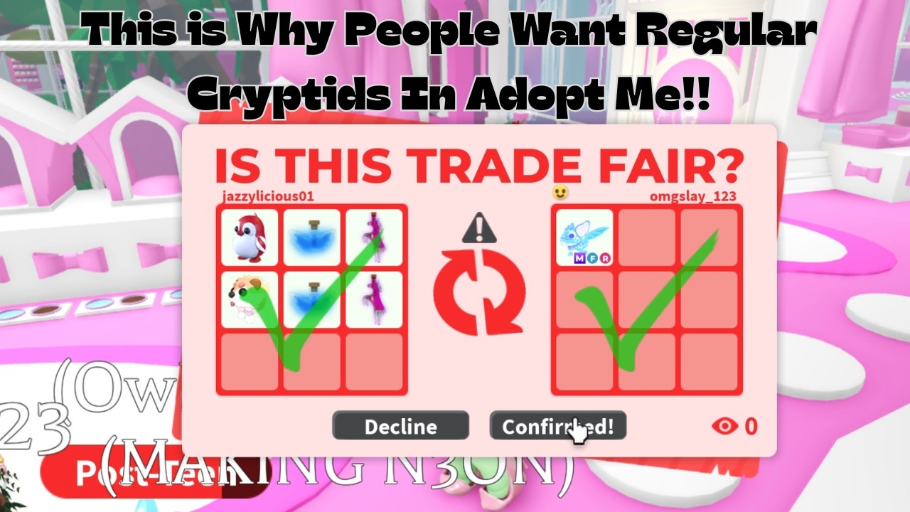 This Is Why People Will Trade A Mega Cryptid For 9 Regular Cryptids In Adopt Me!!