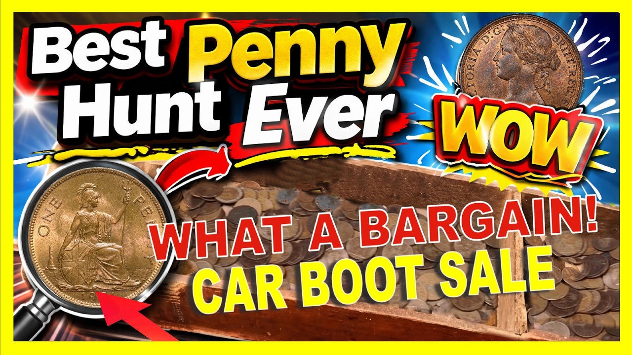 A Load of Pennies From a Car Boot Sale - What a Bargain