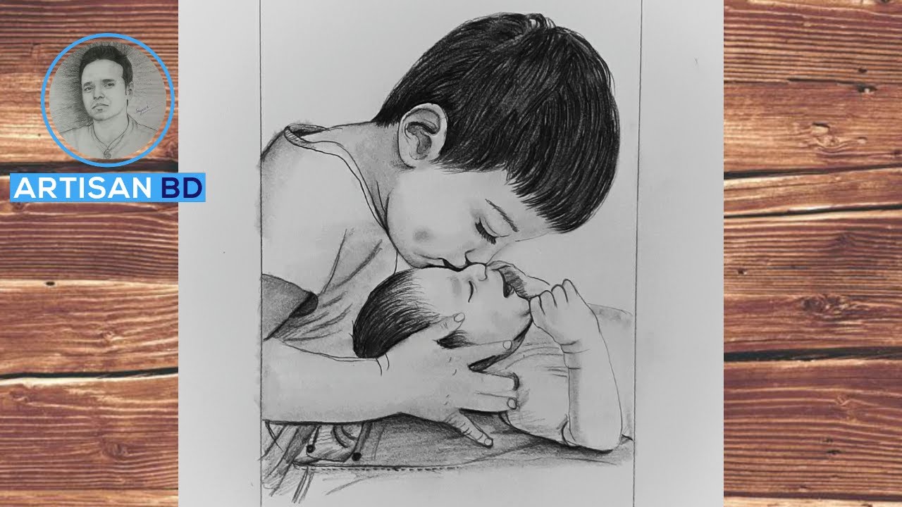 How to draw  Romanntic love brother and sister || pencil sketch | drawing tutorial